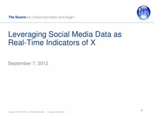Leveraging Social Media Data as Real-Time Indicators of X
