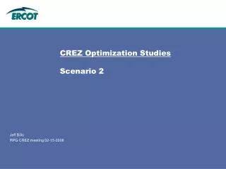 CREZ Optimization Studies Scenario 2