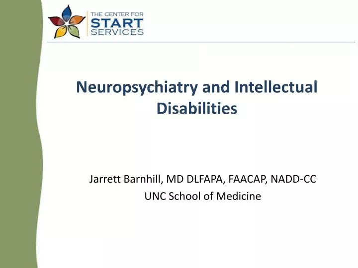 neuropsychiatry and intellectual disabilities
