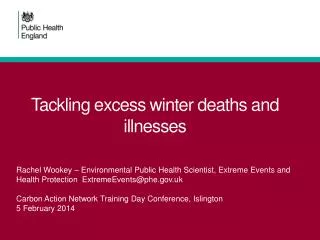 Tackling excess winter deaths and illnesses