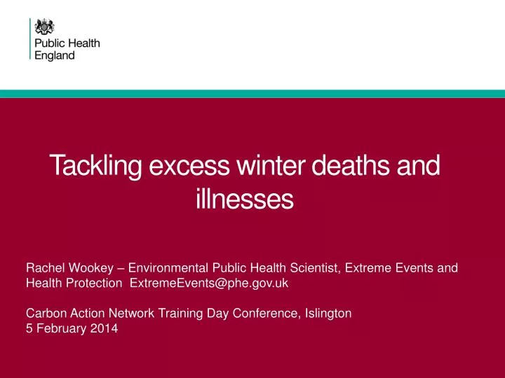 tackling excess winter deaths and illnesses