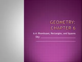 Geometry: Chapter 6