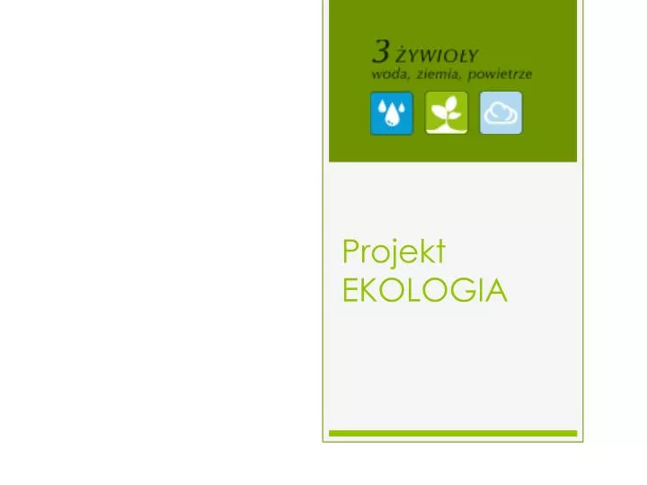 projekt ekologia