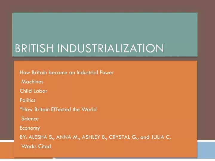 british industrialization