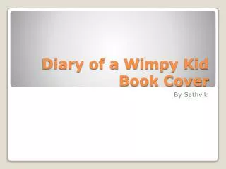 Diary of a W impy Kid B ook Cover