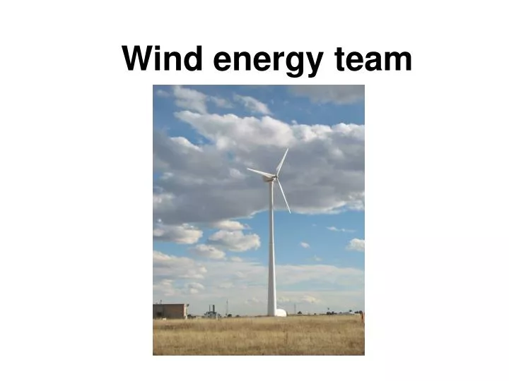 wind energy team