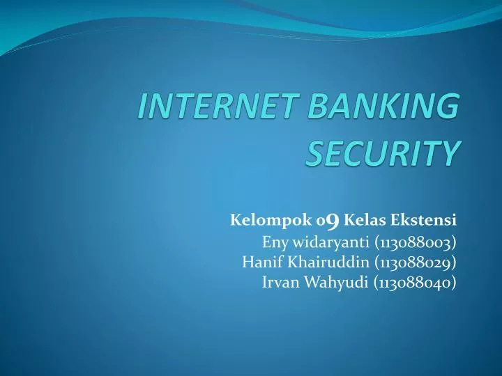 internet banking security