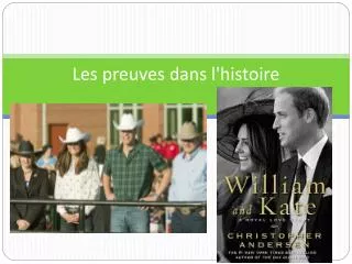 les preuves dans l histoire