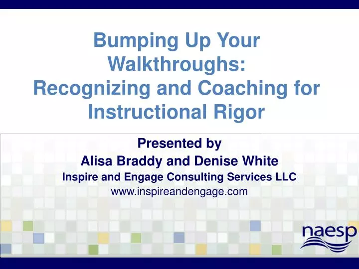 bumping up your walkthroughs recognizing and coaching for instructional rigor