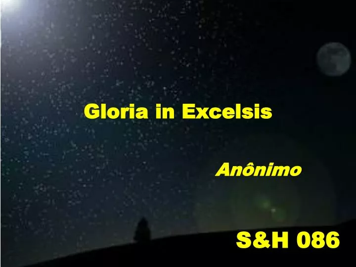 gloria in excelsis