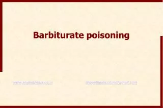 Barbiturate poisoning