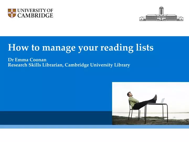 how to manage your reading lists