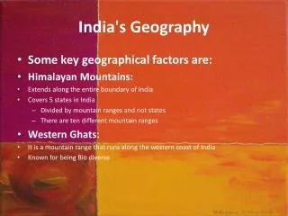 India's Geography