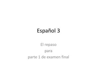 espa ol 3