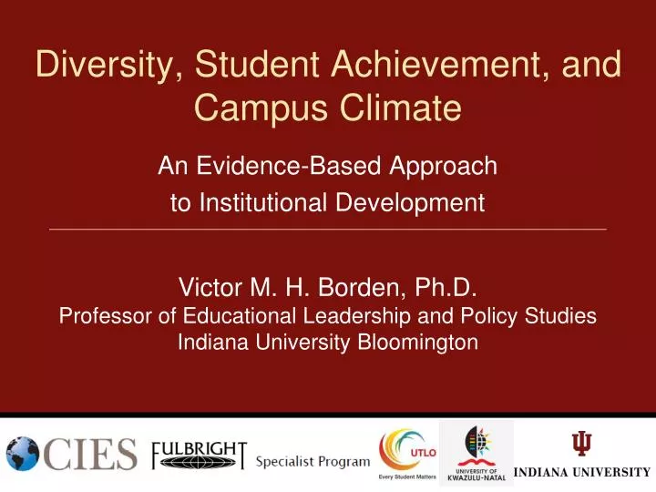 diversity student achievement and campus climate