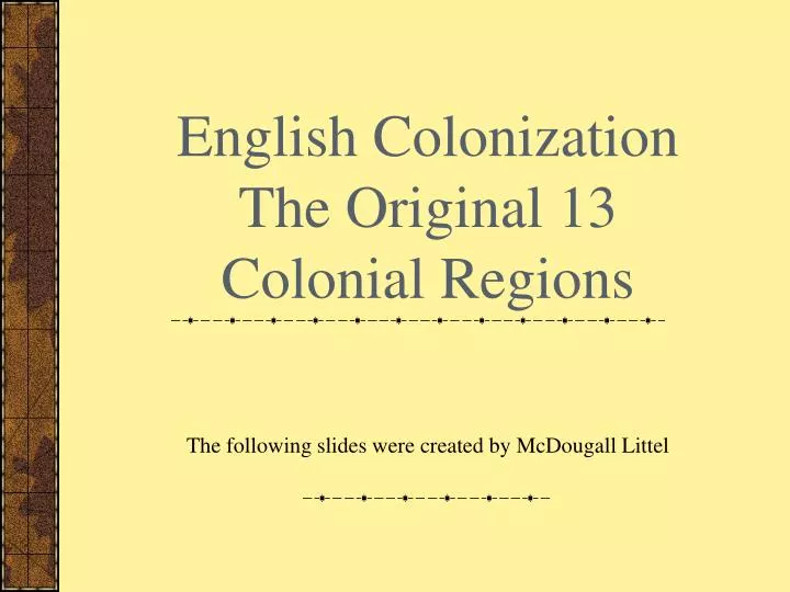 english colonization the original 13 colonial regions