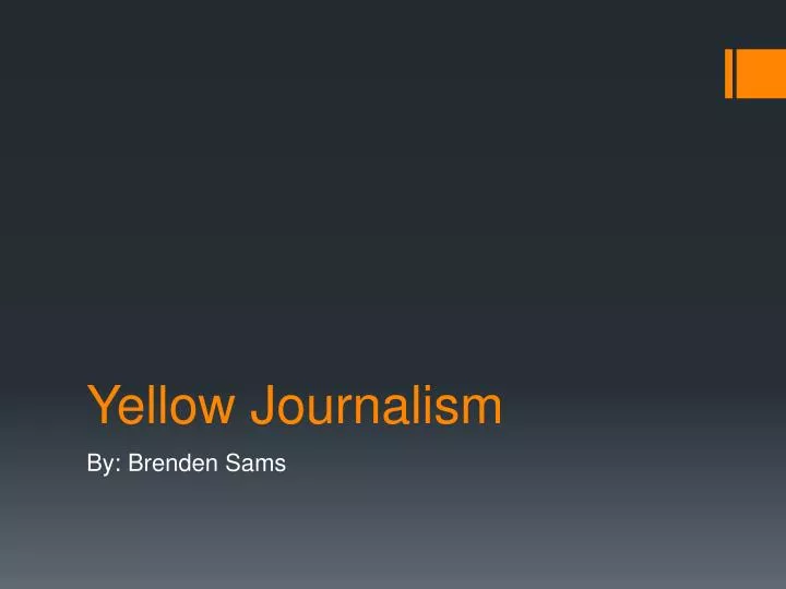 yellow journalism