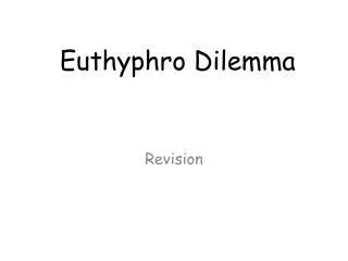 Euthyphro Dilemma