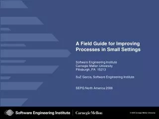 A Field Guide for Improving Processes in Small Settings