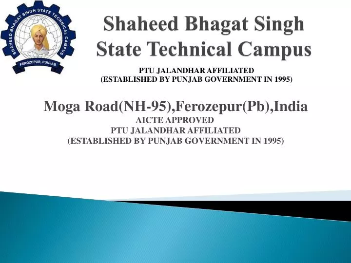 shaheed bhagat singh state technical campus