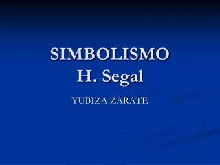 simbolismo h segal