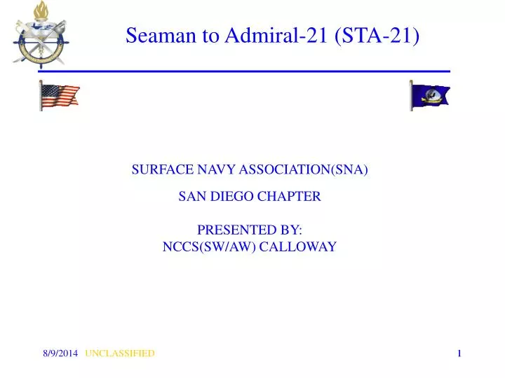 seaman to admiral 21 sta 21