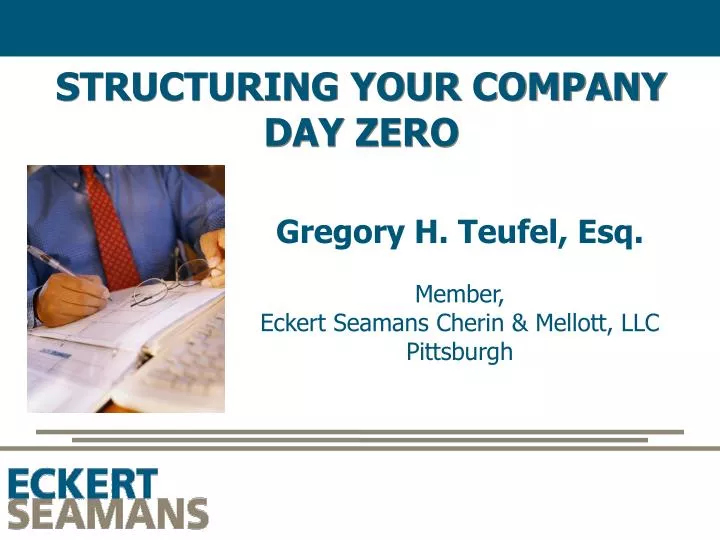 structuring your company day zero