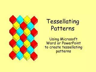 Tessellating Patterns