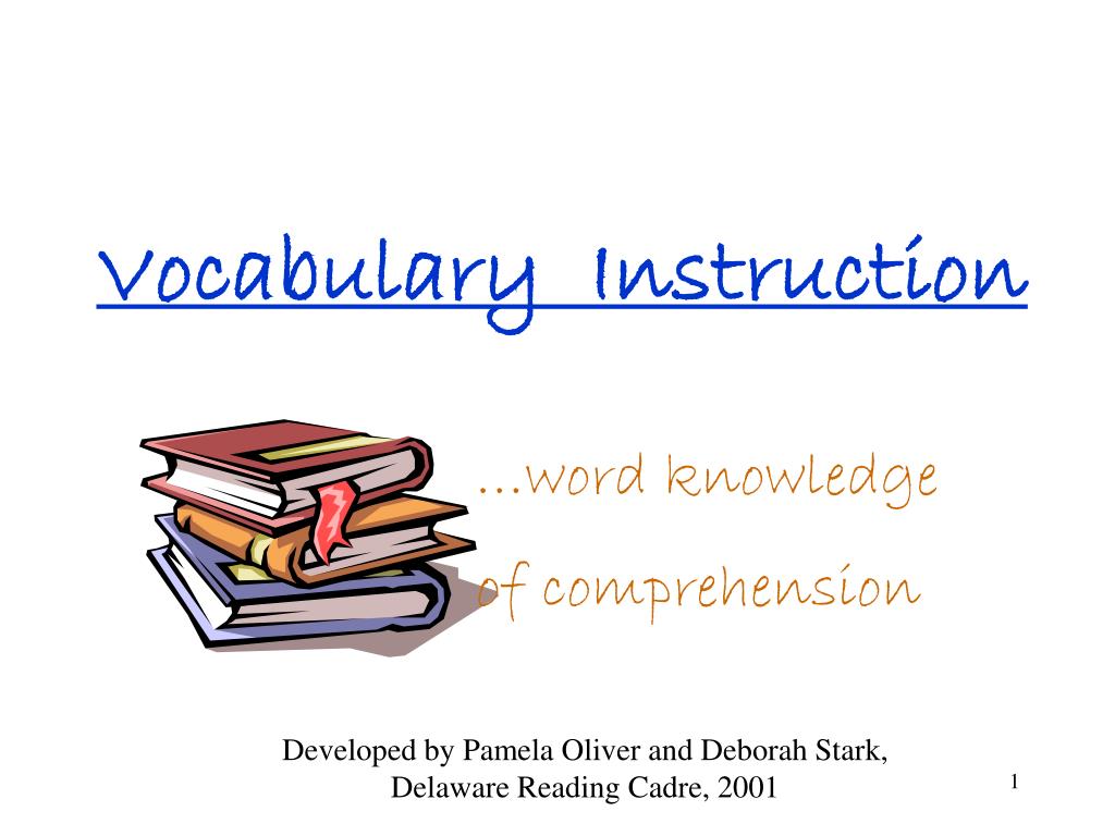 PPT - Vocabulary Instruction PowerPoint Presentation, free download ...