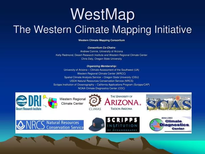 westmap the western climate mapping initiative