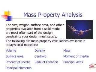 Mass Property Analysis
