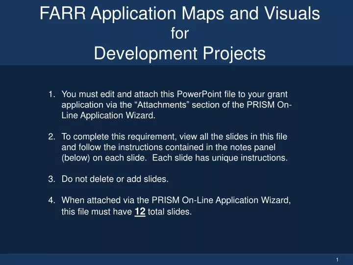 farr application maps and visuals f or development projects