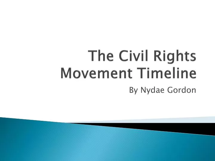 the civil rights movement timeline