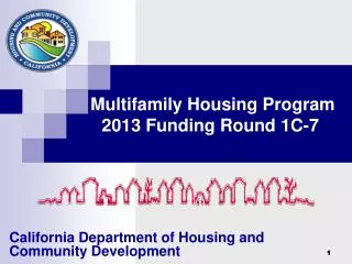 Multifamily Housing Program 2013 Funding Round 1C-7