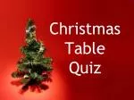 Christmas Table Quiz - slide 1