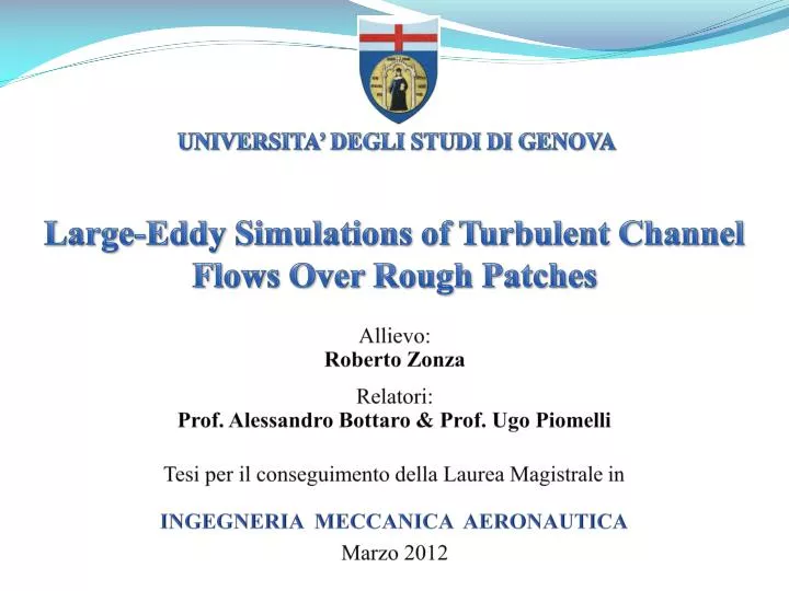 large eddy simulations of turbulent channel flows over rough patches