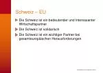 Schweiz – EU - slide 1