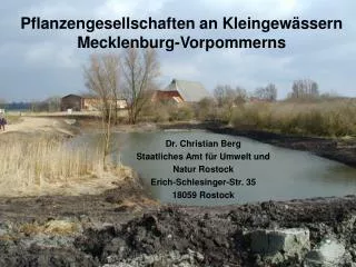 pflanzengesellschaften an kleingew ssern mecklenburg vorpommerns