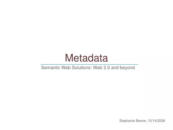 metadata