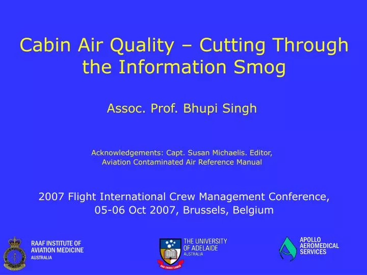 cabin air quality cutting through the information smog