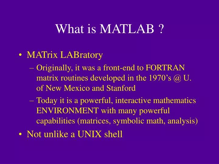 what is matlab