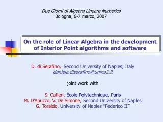 On the role of Linear Algebra in the development of Interior Point algorithms and software