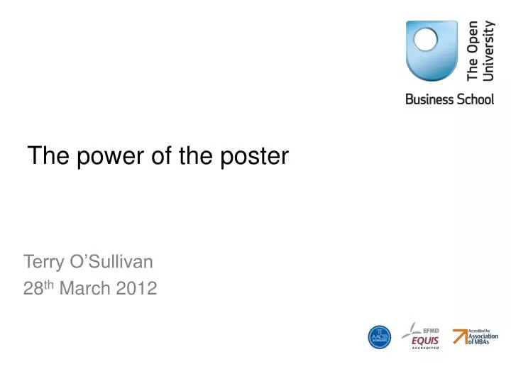 the power of the poster