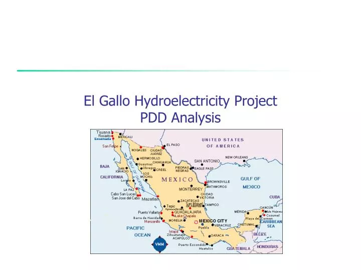 el gallo hydroelectricity project pdd analysis