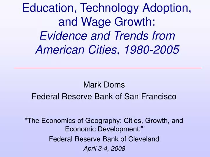 education technology adoption and wage growth evidence and trends from american cities 1980 2005