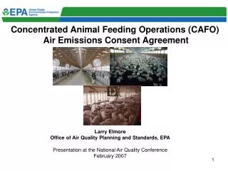 Concentrated Animal Feeding Operations (CAFO) Air Emissions Consent Agreement