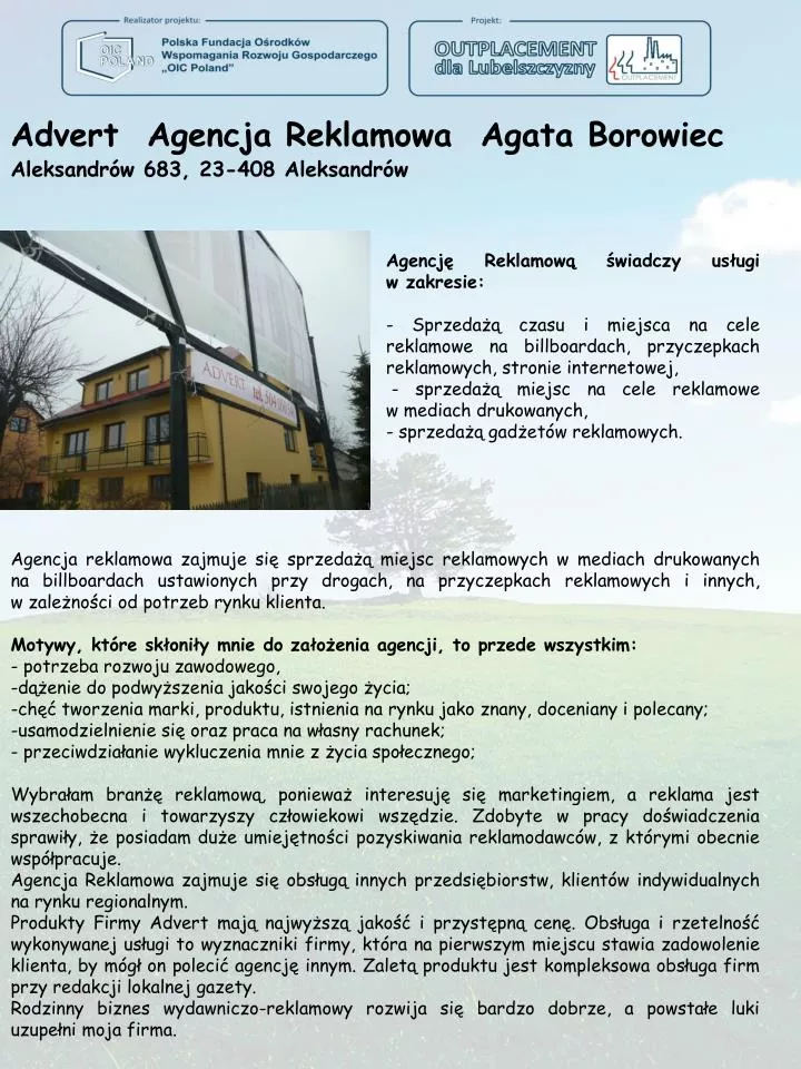 advert agencja reklamowa agata borowiec aleksandr w 683 23 408 aleksandr w