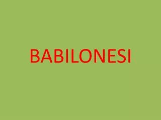 babilonesi