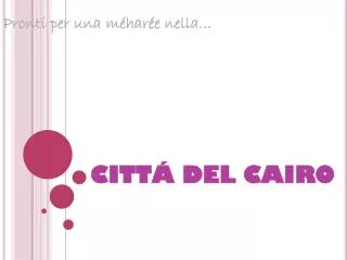 citt del cairo