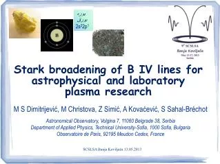 Stark broadening of B IV lines for astrophysical and laboratory plasma research